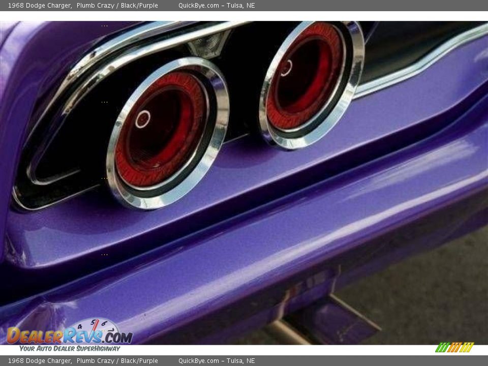 1968 Dodge Charger Plumb Crazy / Black/Purple Photo #3