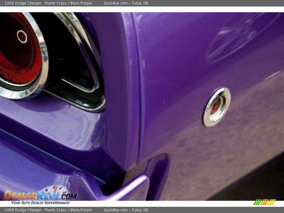 1968 Dodge Charger Plumb Crazy / Black/Purple Photo #6