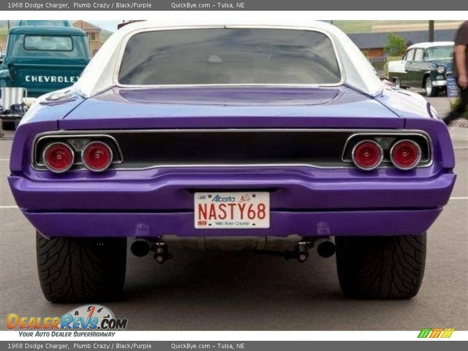 1968 Dodge Charger Plumb Crazy / Black/Purple Photo #13