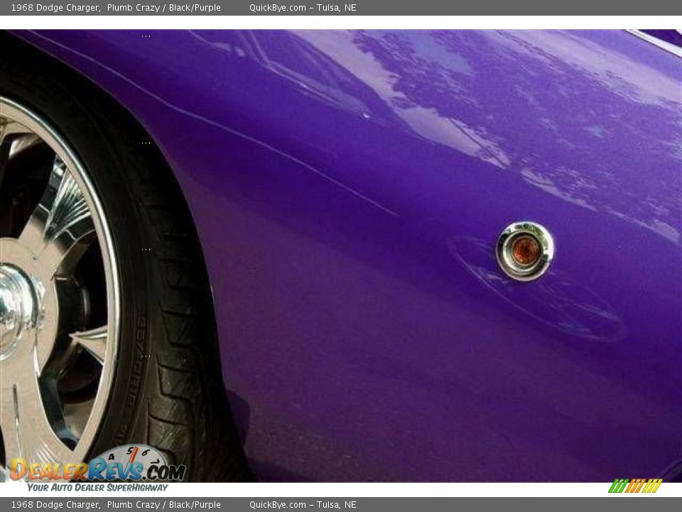 1968 Dodge Charger Plumb Crazy / Black/Purple Photo #22