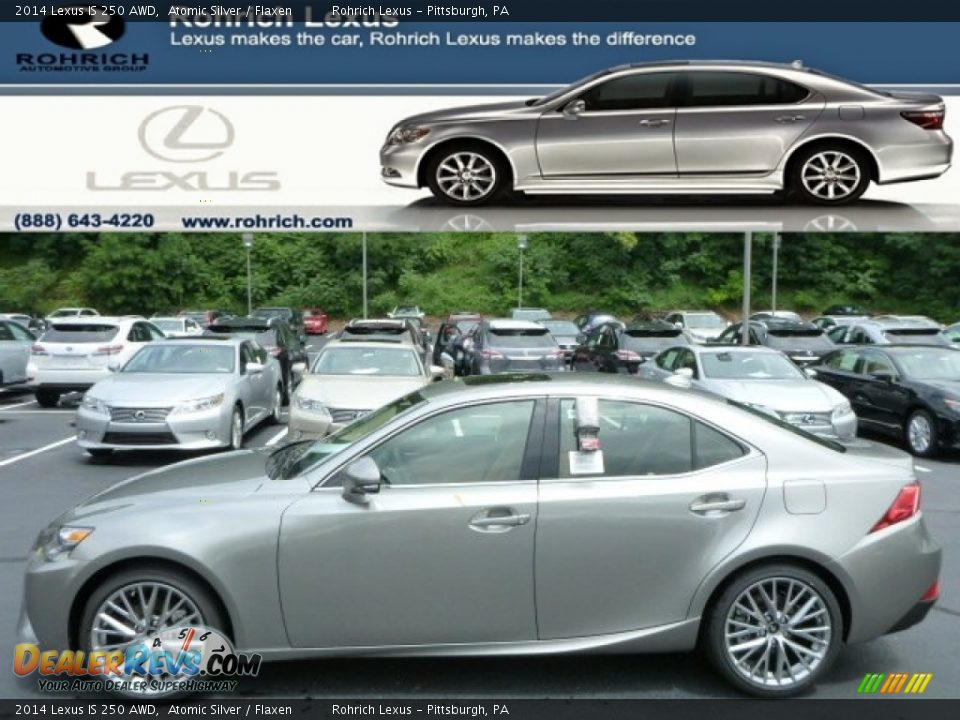 2014 Lexus IS 250 AWD Atomic Silver / Flaxen Photo #1