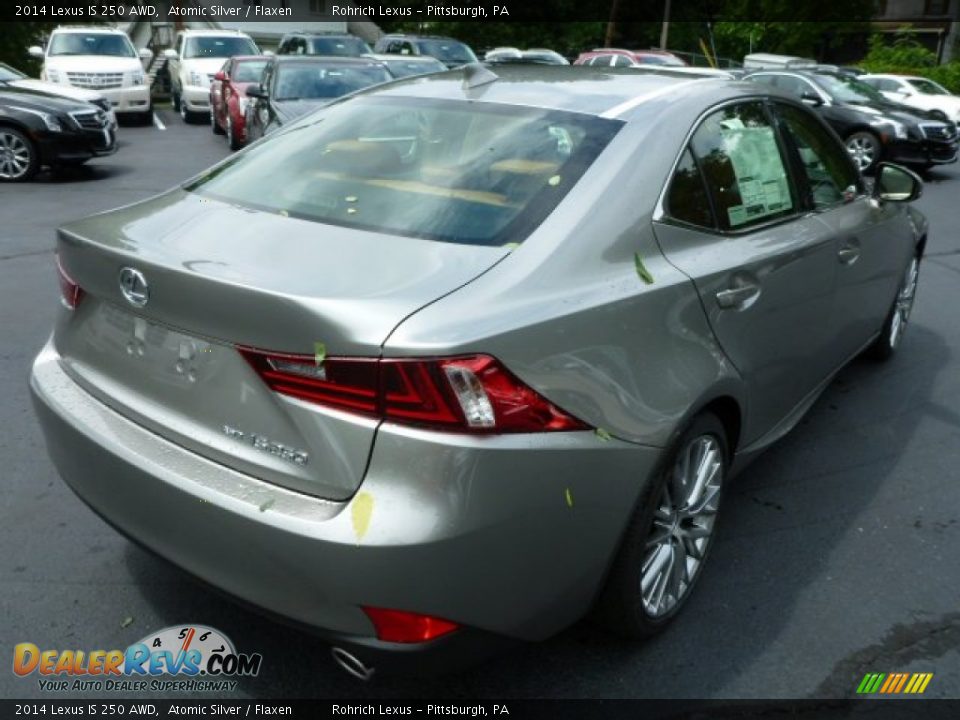 2014 Lexus IS 250 AWD Atomic Silver / Flaxen Photo #4