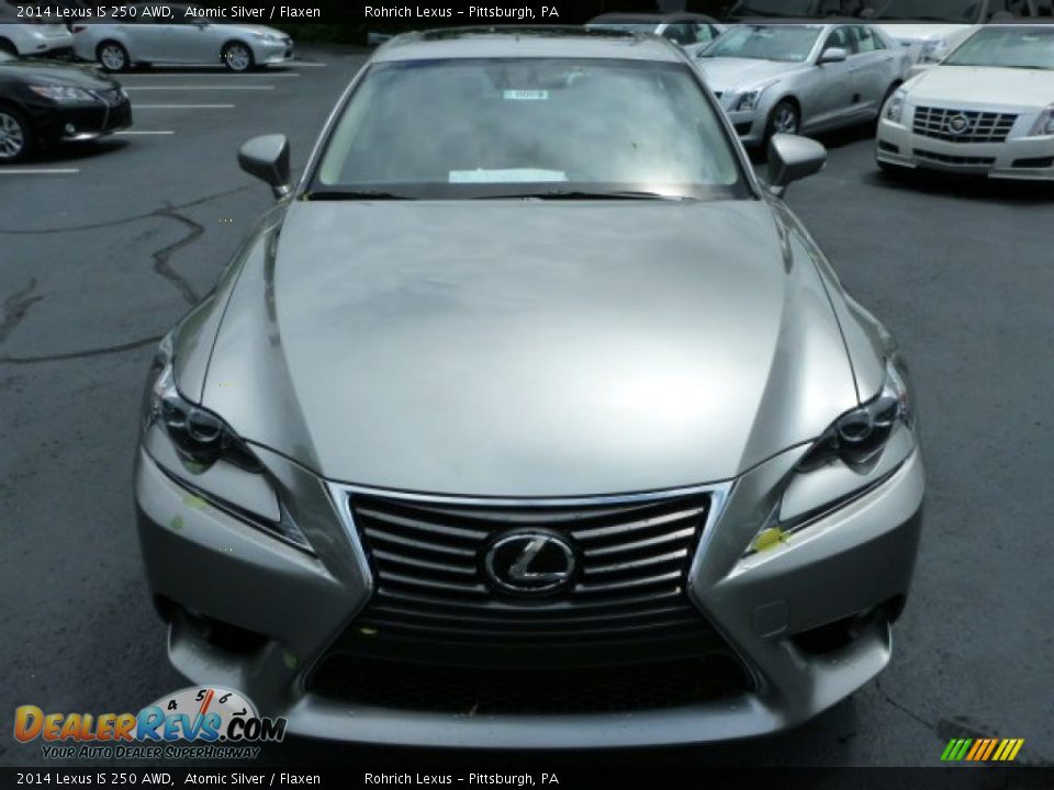 2014 Lexus IS 250 AWD Atomic Silver / Flaxen Photo #7