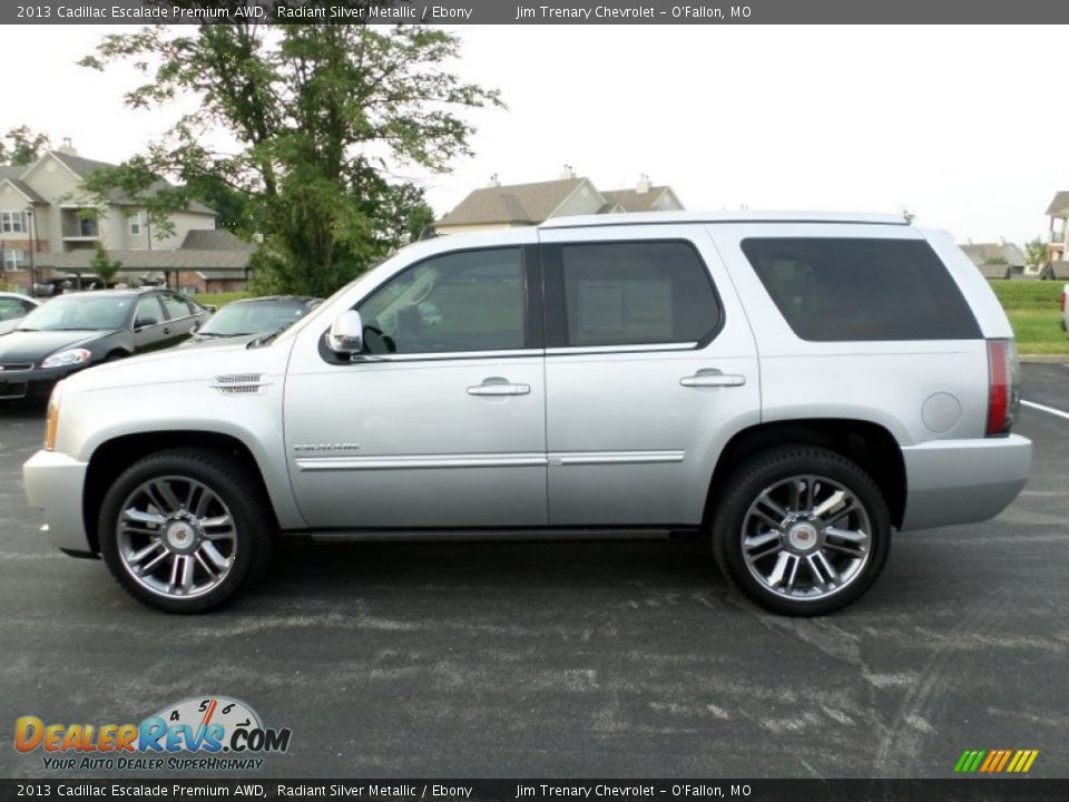 2013 Cadillac Escalade Premium AWD Radiant Silver Metallic / Ebony Photo #1