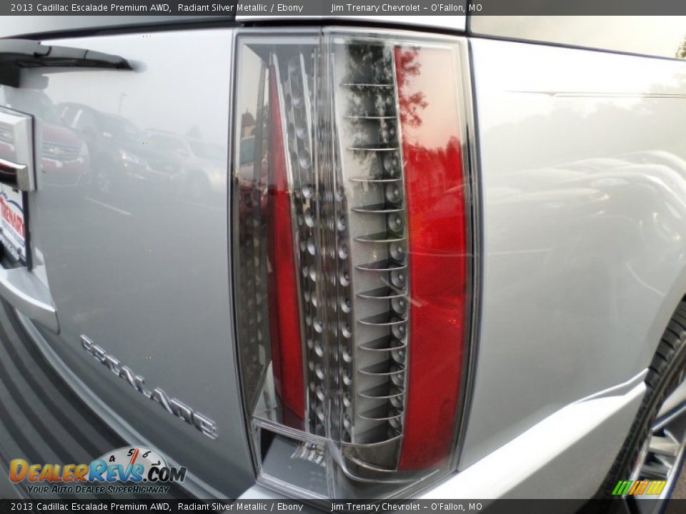 2013 Cadillac Escalade Premium AWD Radiant Silver Metallic / Ebony Photo #18