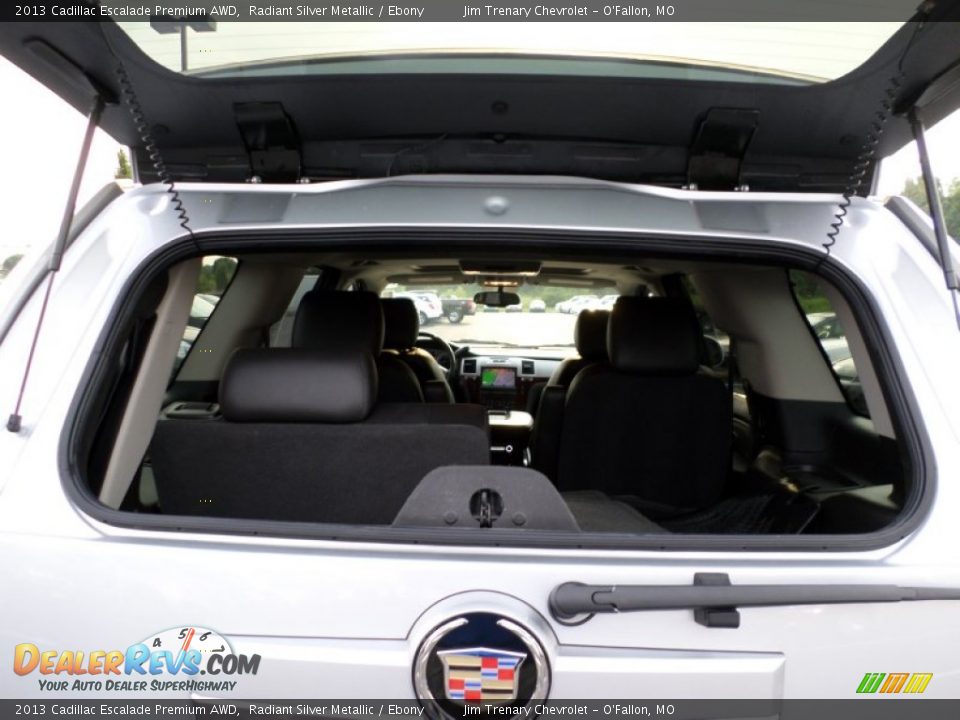 2013 Cadillac Escalade Premium AWD Radiant Silver Metallic / Ebony Photo #22