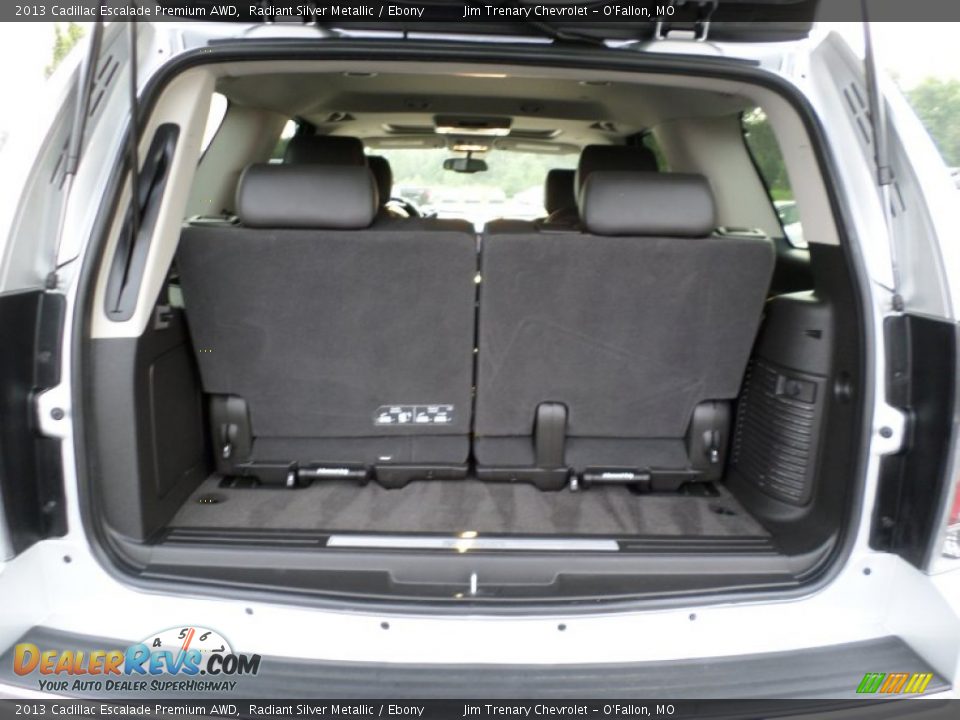 2013 Cadillac Escalade Premium AWD Radiant Silver Metallic / Ebony Photo #23