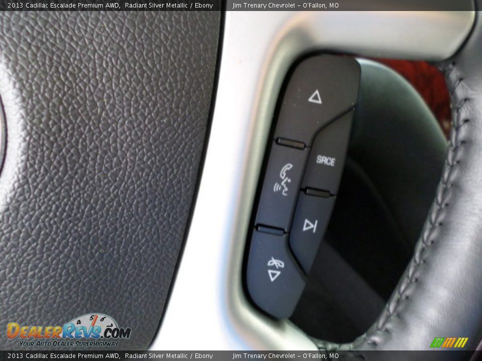 2013 Cadillac Escalade Premium AWD Radiant Silver Metallic / Ebony Photo #30