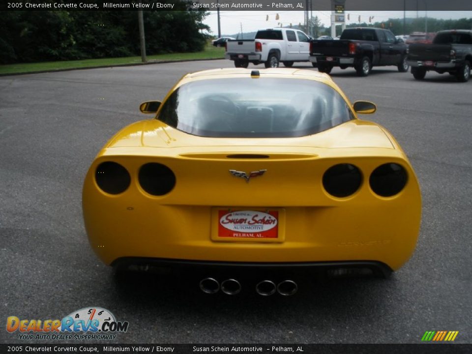 2005 Chevrolet Corvette Coupe Millenium Yellow / Ebony Photo #9