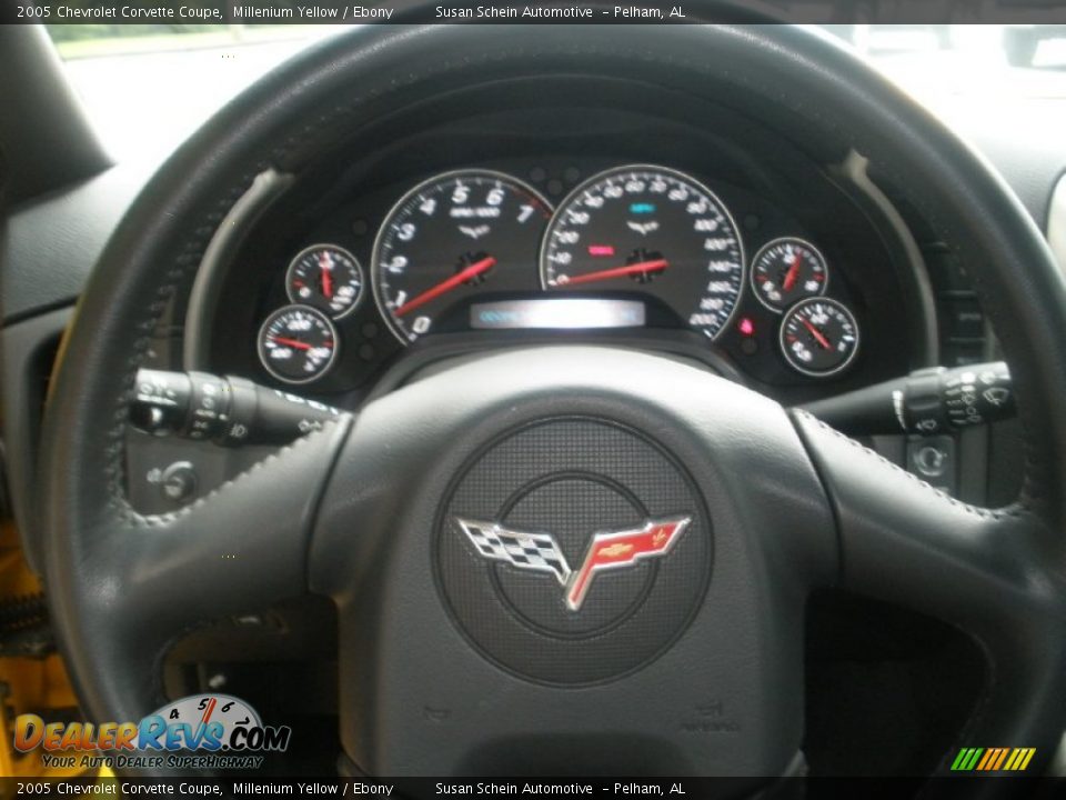 2005 Chevrolet Corvette Coupe Millenium Yellow / Ebony Photo #19