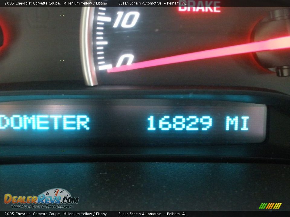 2005 Chevrolet Corvette Coupe Millenium Yellow / Ebony Photo #20