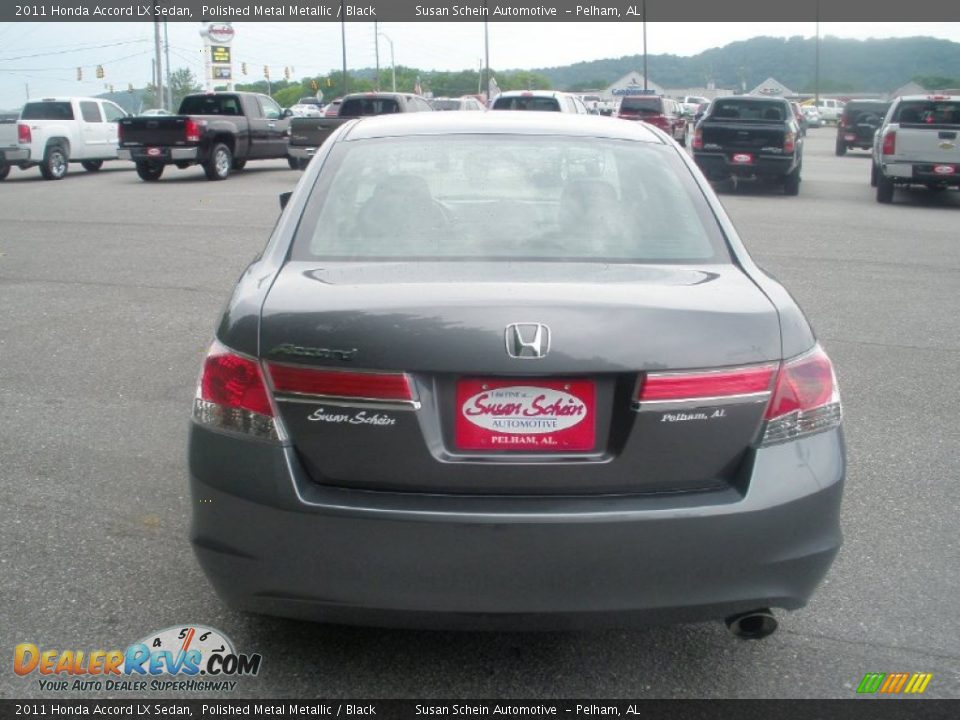 2011 Honda Accord LX Sedan Polished Metal Metallic / Black Photo #10
