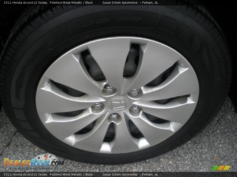 2011 Honda Accord LX Sedan Polished Metal Metallic / Black Photo #16