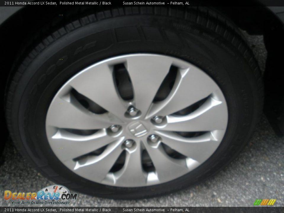 2011 Honda Accord LX Sedan Polished Metal Metallic / Black Photo #17