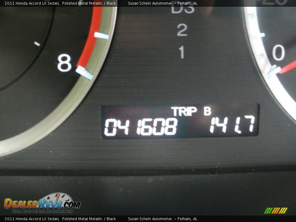 2011 Honda Accord LX Sedan Polished Metal Metallic / Black Photo #25