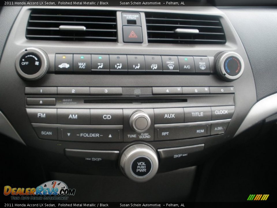2011 Honda Accord LX Sedan Polished Metal Metallic / Black Photo #27