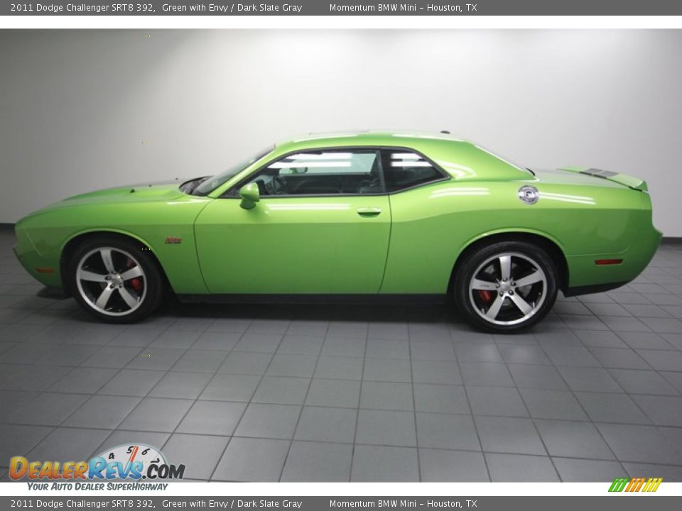 2011 Dodge Challenger SRT8 392 Green with Envy / Dark Slate Gray Photo #2
