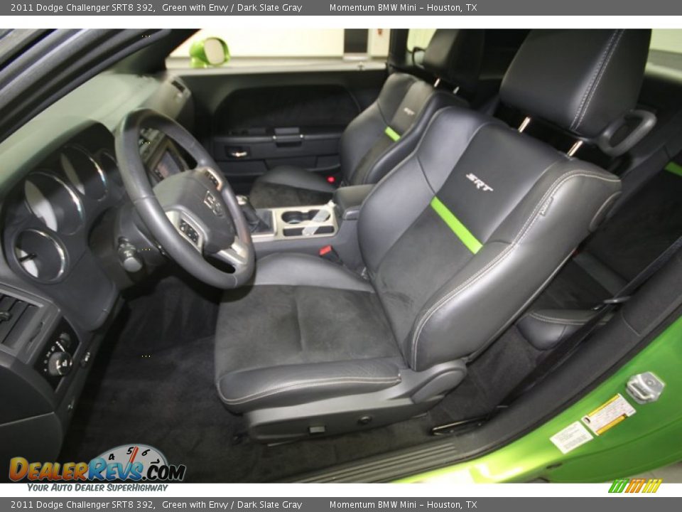 2011 Dodge Challenger SRT8 392 Green with Envy / Dark Slate Gray Photo #3
