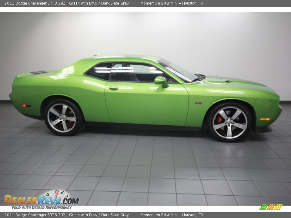 2011 Dodge Challenger SRT8 392 Green with Envy / Dark Slate Gray Photo #7