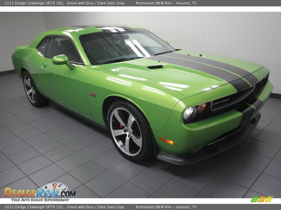 2011 Dodge Challenger SRT8 392 Green with Envy / Dark Slate Gray Photo #8