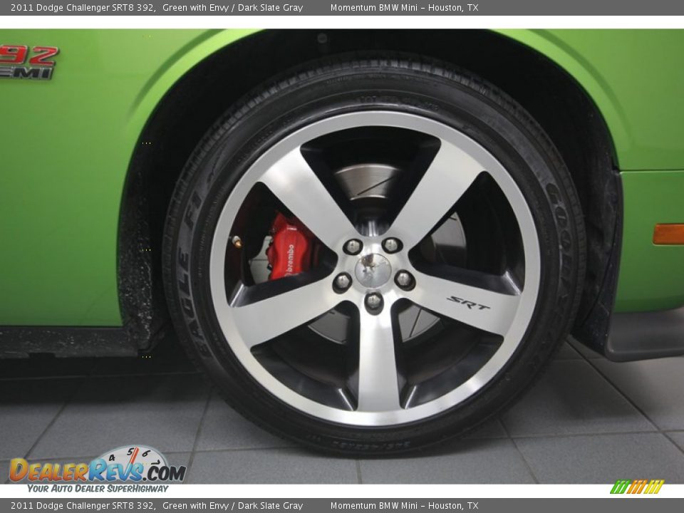 2011 Dodge Challenger SRT8 392 Green with Envy / Dark Slate Gray Photo #9