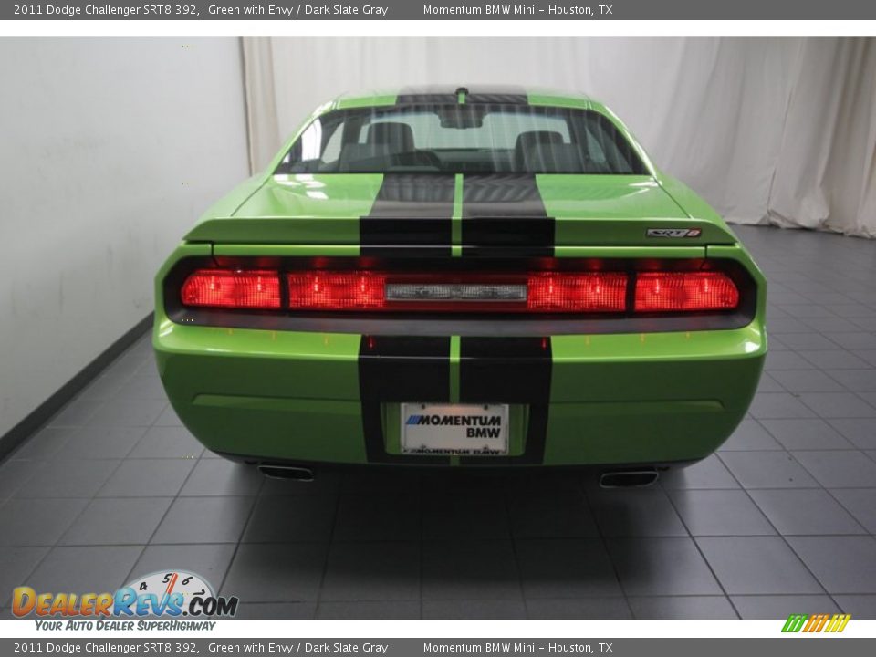 2011 Dodge Challenger SRT8 392 Green with Envy / Dark Slate Gray Photo #12