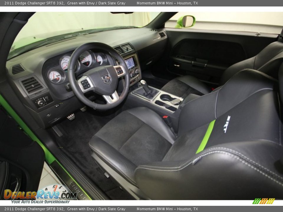 2011 Dodge Challenger SRT8 392 Green with Envy / Dark Slate Gray Photo #13