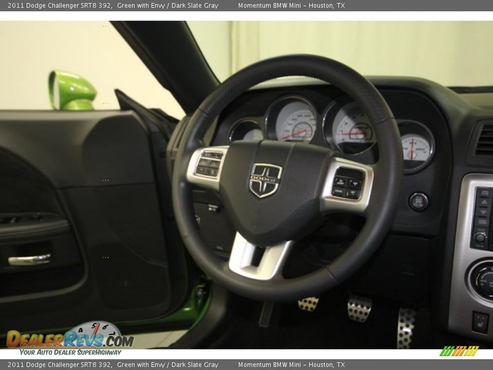 2011 Dodge Challenger SRT8 392 Green with Envy / Dark Slate Gray Photo #32
