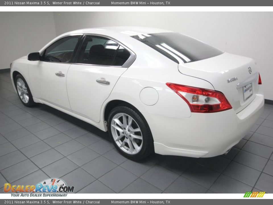 2011 Nissan Maxima 3.5 S Winter Frost White / Charcoal Photo #5