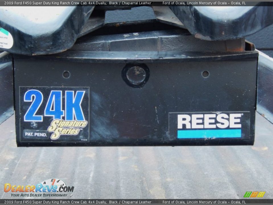 2009 Ford F450 Super Duty King Ranch Crew Cab 4x4 Dually Black / Chaparral Leather Photo #6