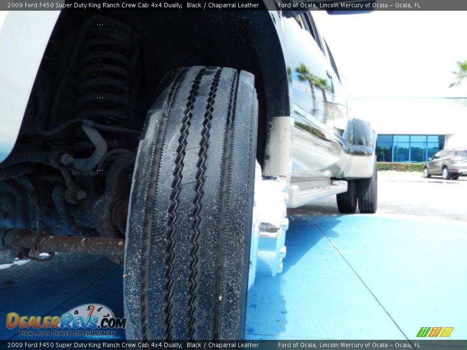 2009 Ford F450 Super Duty King Ranch Crew Cab 4x4 Dually Black / Chaparral Leather Photo #14