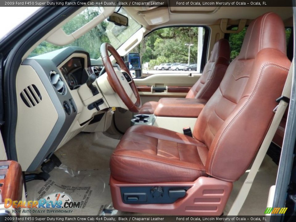 Chaparral Leather Interior - 2009 Ford F450 Super Duty King Ranch Crew Cab 4x4 Dually Photo #16