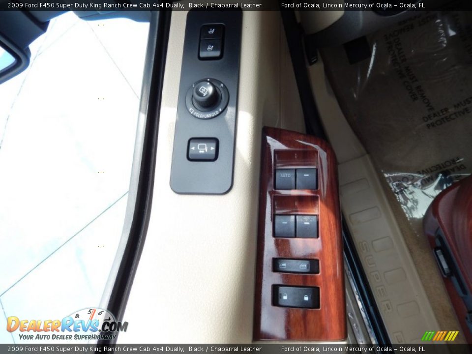 2009 Ford F450 Super Duty King Ranch Crew Cab 4x4 Dually Black / Chaparral Leather Photo #18