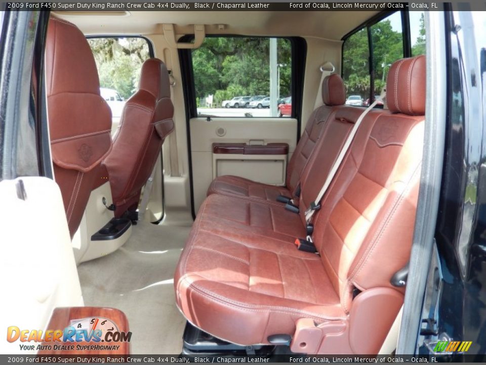 Rear Seat of 2009 Ford F450 Super Duty King Ranch Crew Cab 4x4 Dually Photo #19