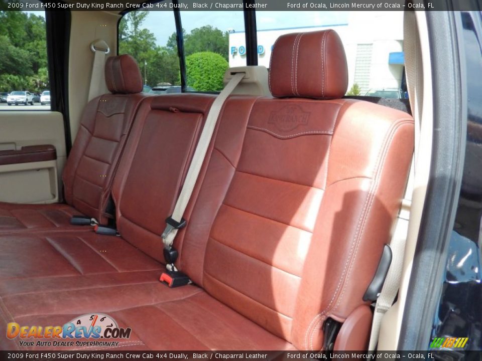 Rear Seat of 2009 Ford F450 Super Duty King Ranch Crew Cab 4x4 Dually Photo #20