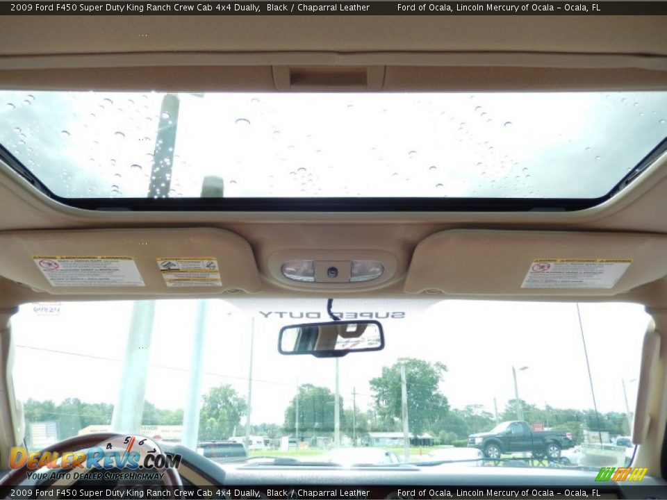 2009 Ford F450 Super Duty King Ranch Crew Cab 4x4 Dually Black / Chaparral Leather Photo #23