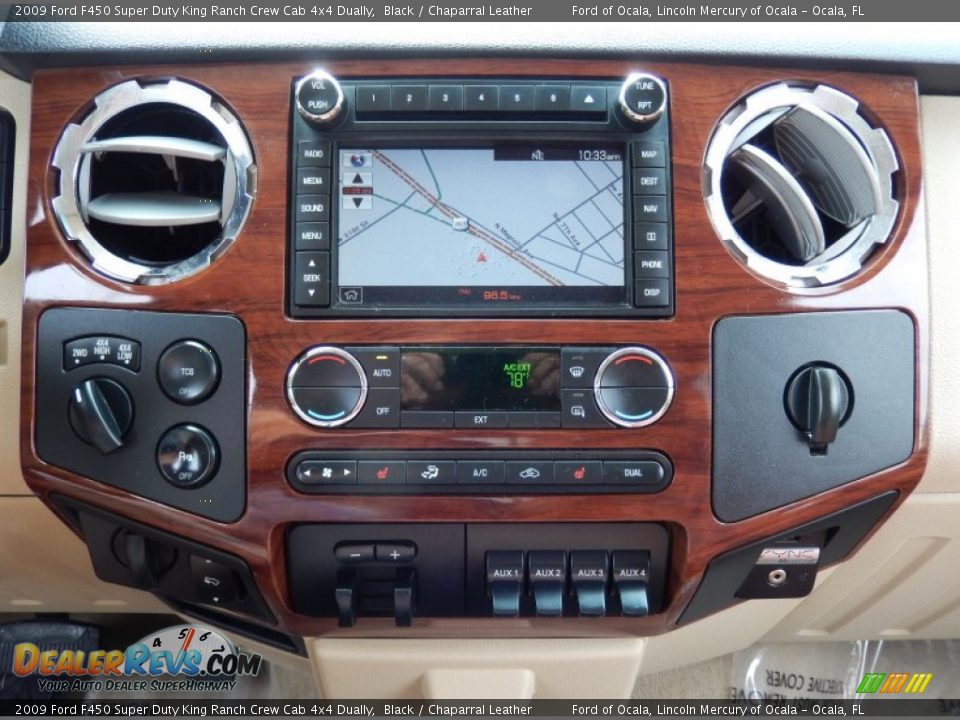 Controls of 2009 Ford F450 Super Duty King Ranch Crew Cab 4x4 Dually Photo #27