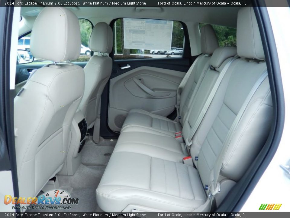 Rear Seat of 2014 Ford Escape Titanium 2.0L EcoBoost Photo #7