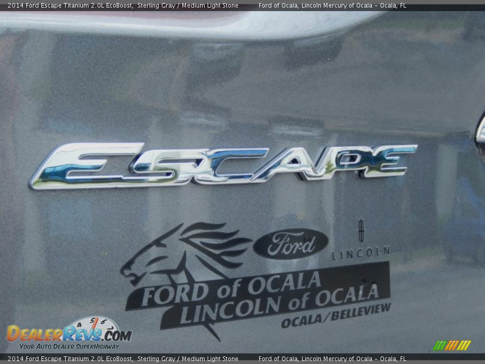 2014 Ford Escape Titanium 2.0L EcoBoost Sterling Gray / Medium Light Stone Photo #4