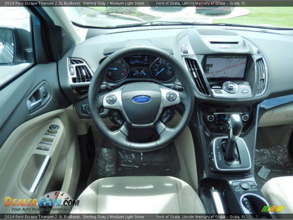 Dashboard of 2014 Ford Escape Titanium 2.0L EcoBoost Photo #8