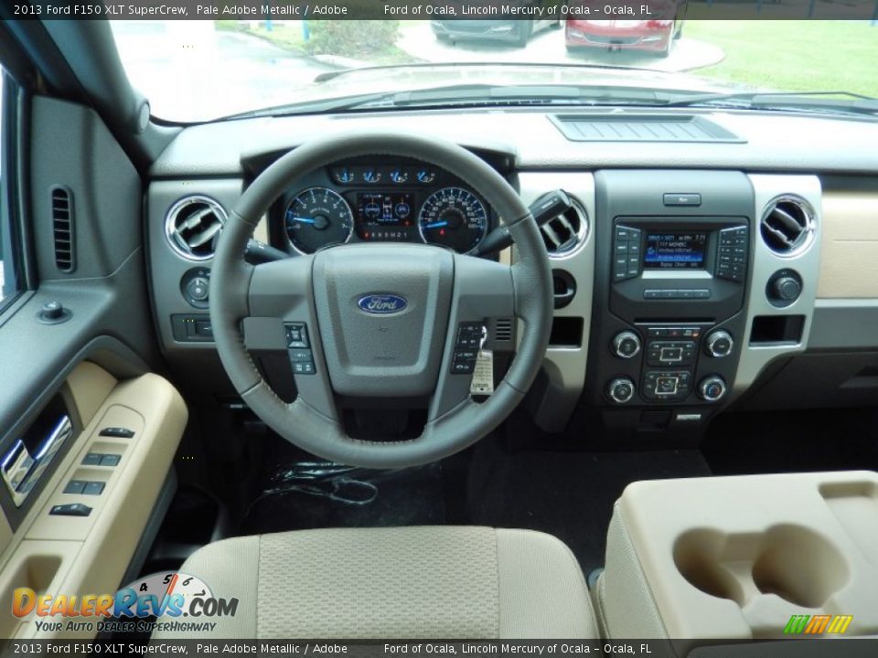 2013 Ford F150 XLT SuperCrew Pale Adobe Metallic / Adobe Photo #8
