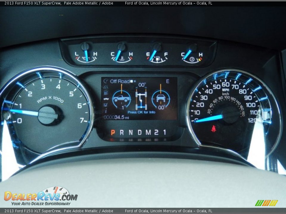 2013 Ford F150 XLT SuperCrew Gauges Photo #9