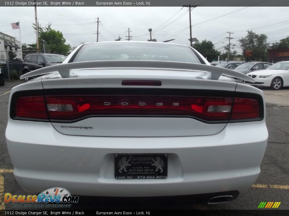2012 Dodge Charger SE Bright White / Black Photo #5