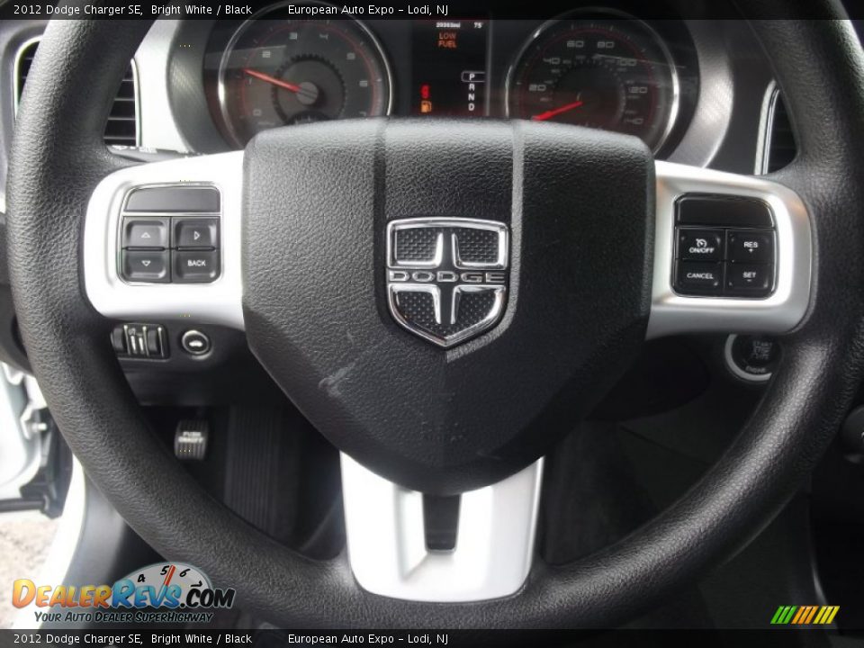 2012 Dodge Charger SE Bright White / Black Photo #12