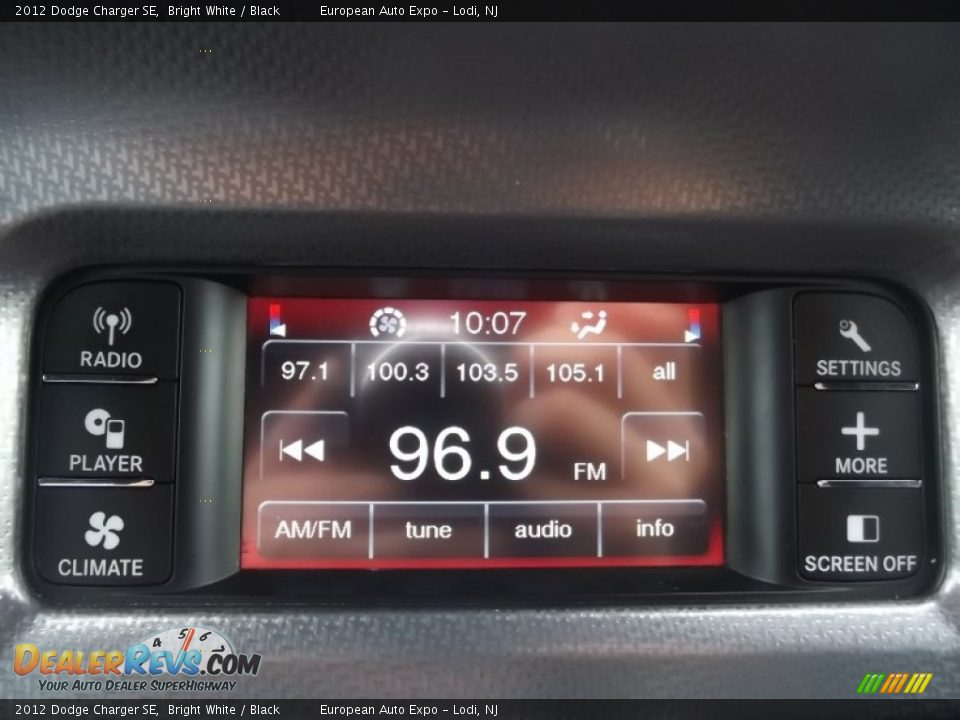 2012 Dodge Charger SE Bright White / Black Photo #17