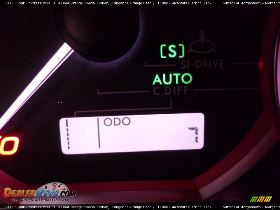 2013 Subaru Impreza WRX STi 4 Door Orange Special Edition Tangerine Orange Pearl / STi Black Alcantara/Carbon Black Photo #20
