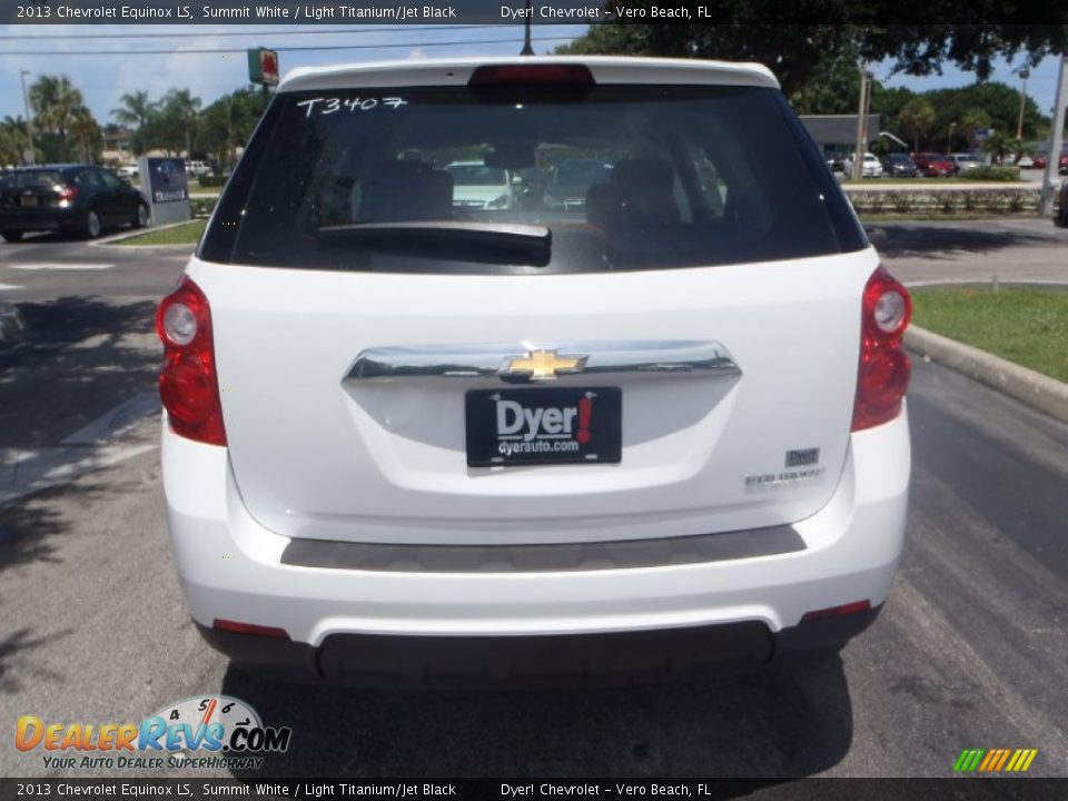 2013 Chevrolet Equinox LS Summit White / Light Titanium/Jet Black Photo #3