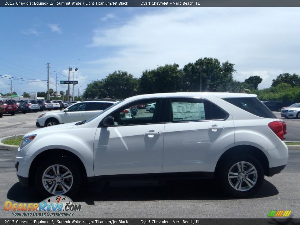 2013 Chevrolet Equinox LS Summit White / Light Titanium/Jet Black Photo #4