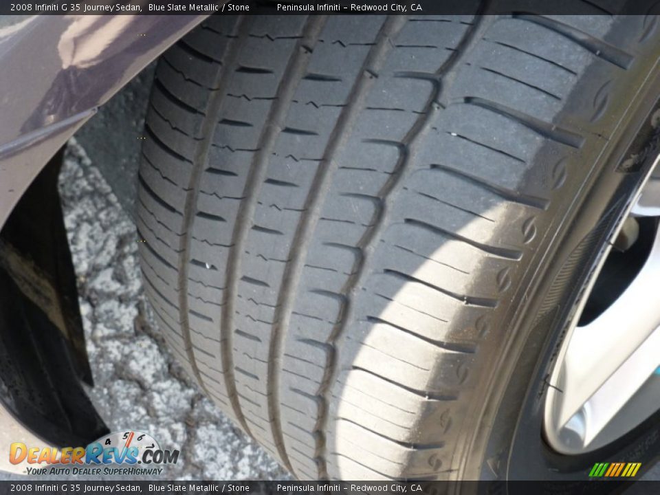 2008 Infiniti G 35 Journey Sedan Blue Slate Metallic / Stone Photo #10