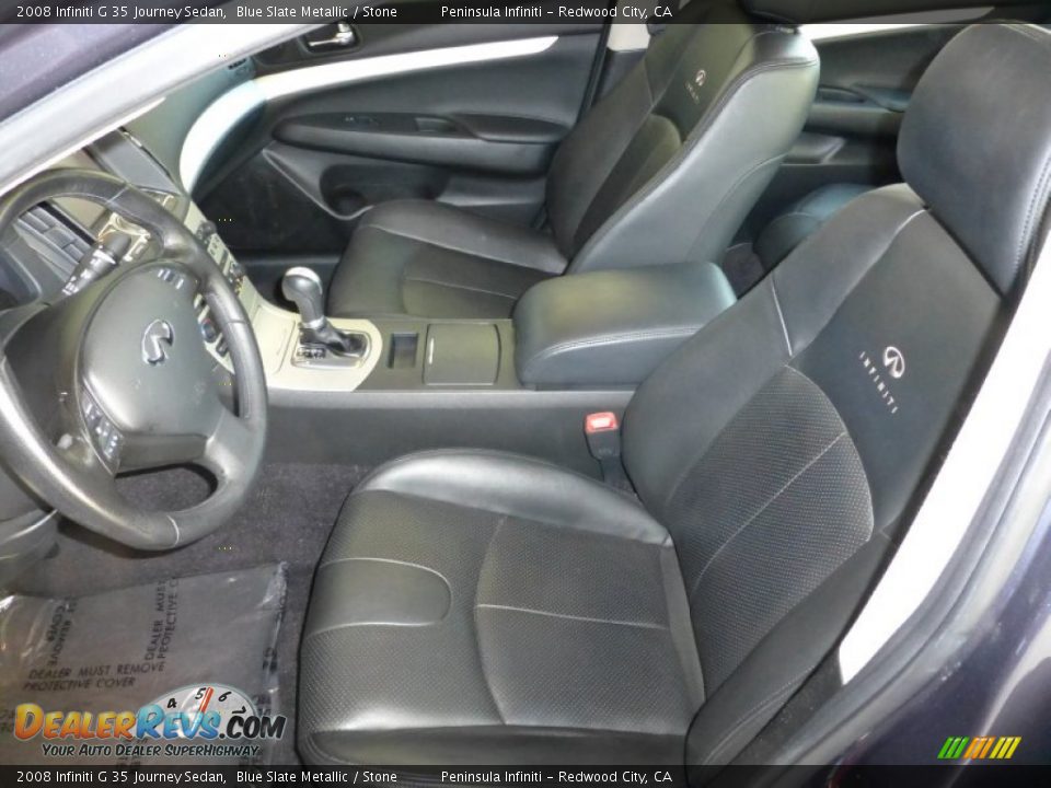 2008 Infiniti G 35 Journey Sedan Blue Slate Metallic / Stone Photo #13